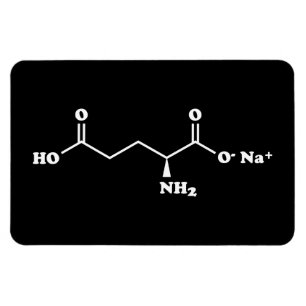 MSG Mononatriumglutamat Molecule Kemisk formel Magnet