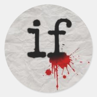 MSI "If"-stämplar Runt Klistermärke