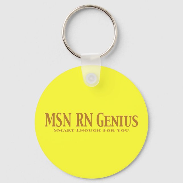 MSN RN Genius Gifts Nyckelring (Framsida)
