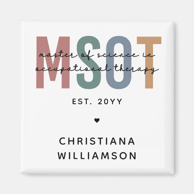 MSOT Master of Science in Occupational Therapy Magnet (Framsidan)