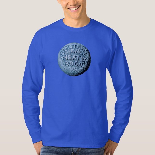MST3K Måne Långärmad T-Shirt (flottan) (Framsida)