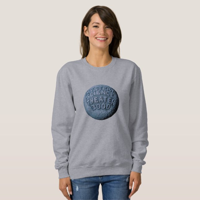 MST3K Måne Sweatshirt (Grått) T-shirt (Hel framsida)