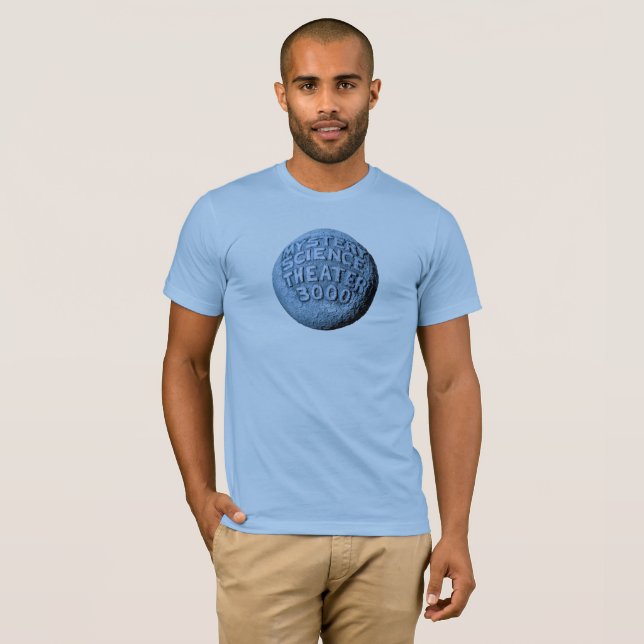 MST3K Måne T-Shirt (Baby blue) (Hel framsida)