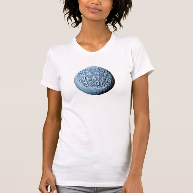 MST3K Måne T-Shirt (vit) (Framsida)