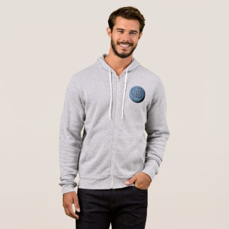 MST3K Måne Zip Hoodie (Athletic Heather) Tröja