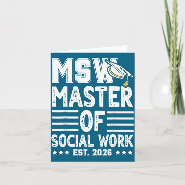 Msw Est Master Socialt Arbete Kort (Framsida)