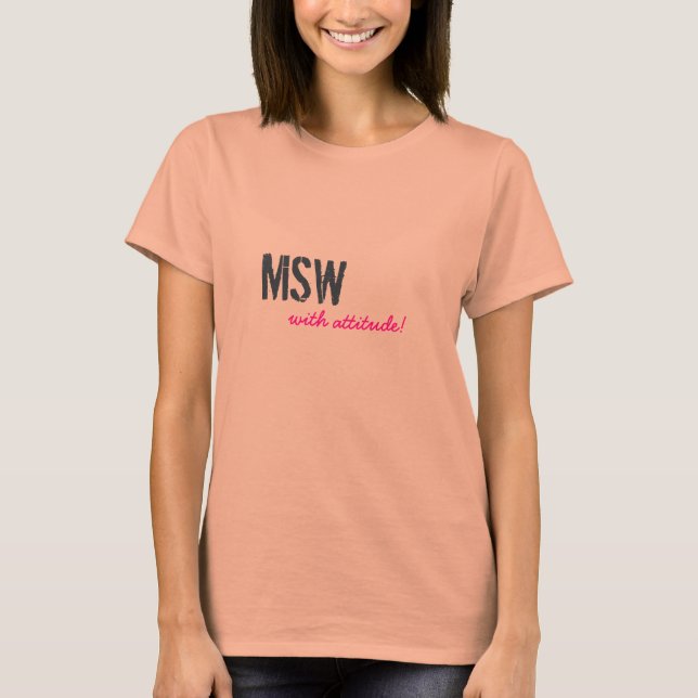 MSW, med attityd! Tee (Framsida)