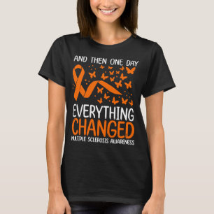 MSWarrior Ribbon Många Sclerosis Awareness T Shirt