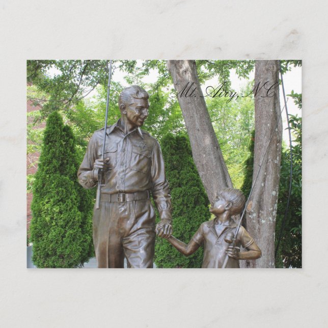 Mt Airy North Carolina Mayberry Postcard Vykort (Framsida)