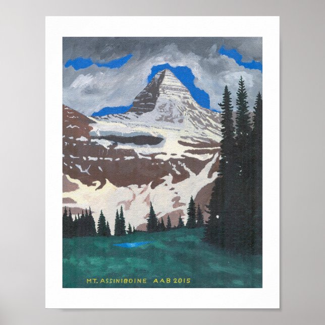 Mt. Assiniboine Poster (Framsidan)