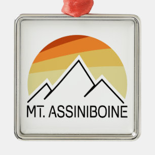Mt. Assiniboine Retro Julgransprydnad Metall