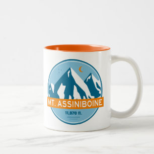 Mt. Assiniboine Stjärnor Måne Två-Tonad Mugg