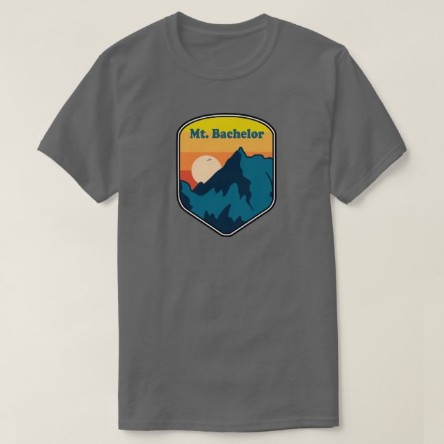 Mt. Bachelor Oregon Sunrise T Shirt (Design framsida)