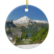 Mt. Baker liggande fotomakel Ornament
