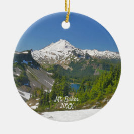 Mt. Baker liggande fotomakel Ornament