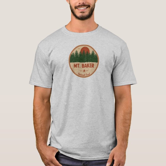 Mt. Baker National Forest T Shirt (Framsida)