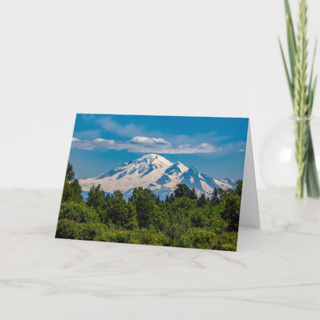 Mt Baker Pacific Northwest Tack You Card (Framsida)
