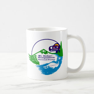 Mt Baker - Snoqualmie National Forest logotyp Kaffemugg