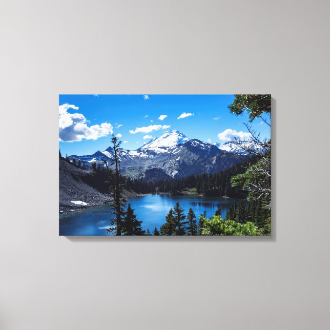 Mt Baker-toppen Canvastryck (Framsida)