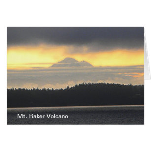 Mt. Baker Volcano Hälsningskort