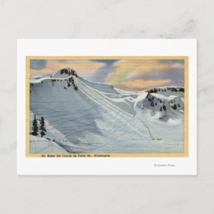 Mt. Baker, Washington - View of Mt. Baker Ski Vykort