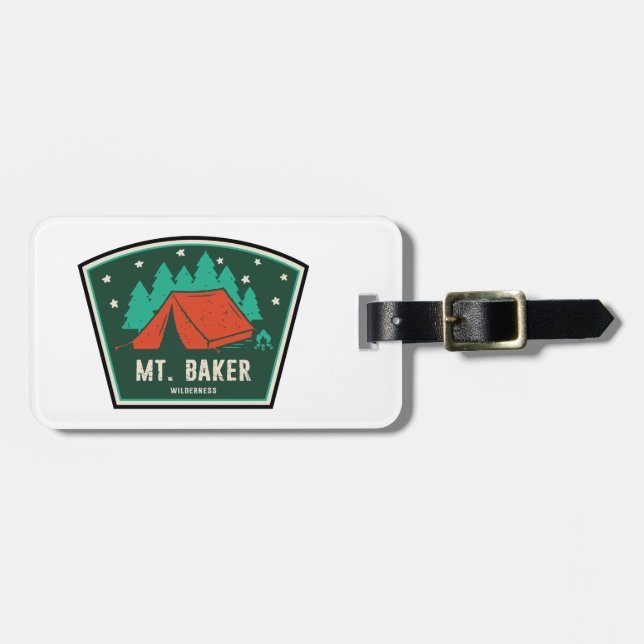 Mt. Baker Wilderness Washington Camping Bagagebricka (Horisontell Framsida)