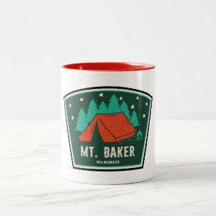 Mt. Baker Wilderness Washington Camping Två-Tonad Mugg