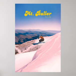 Mt Buller Australien Skidort Resa Affisch