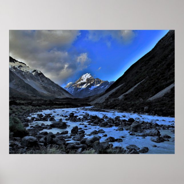 Mt. Cook/Aoraki Poster (Framsidan)