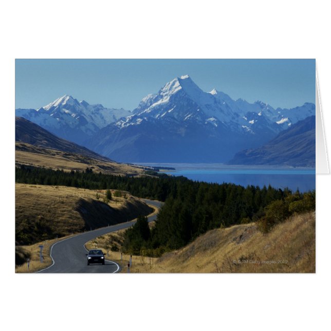 Mt. Cook, Nya Zeeland Hälsningskort (Framsidan Horizontal)