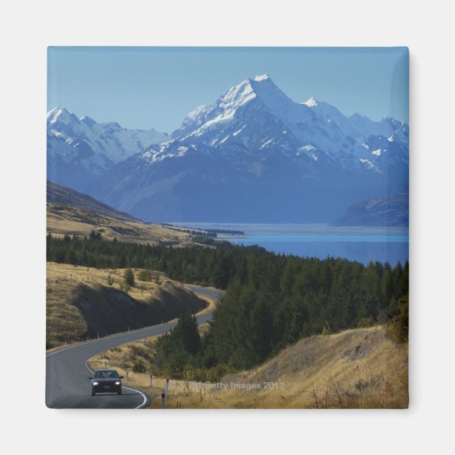 Mt. Cook, Nya Zeeland Magnet (Framsidan)