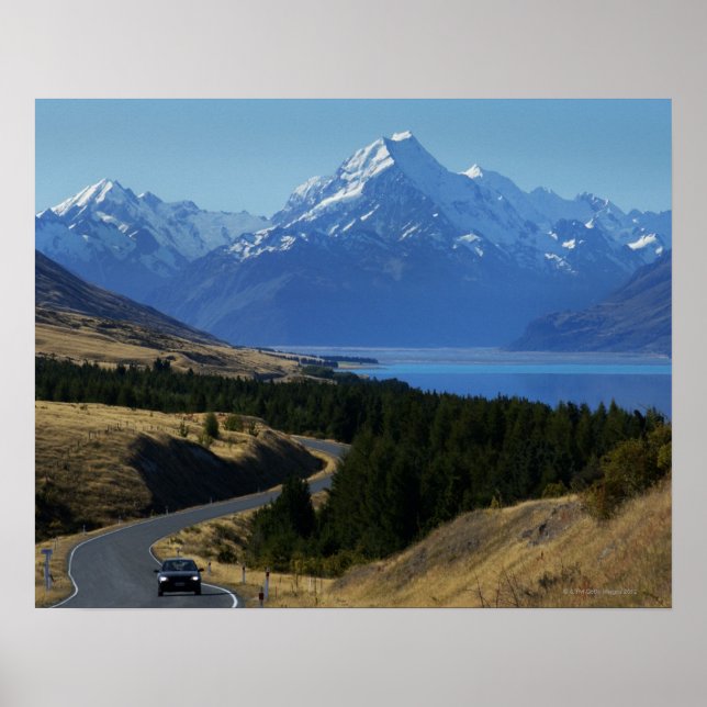 Mt. Cook, Nya Zeeland Poster (Framsidan)