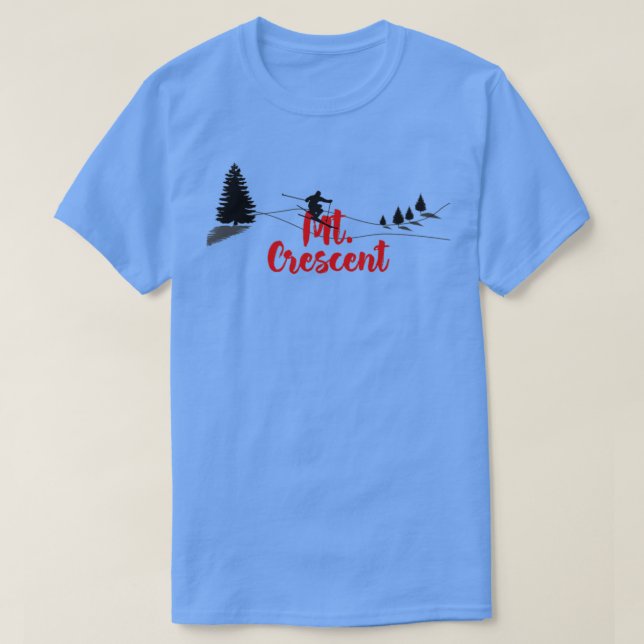 Mt Crescent Ski Long T Shirt (Design framsida)