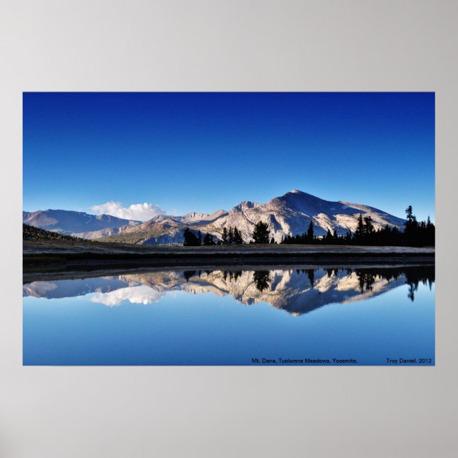Mt. Dana, Tuolumne Meadows, Yosemite, CA. Poster (Framsidan)