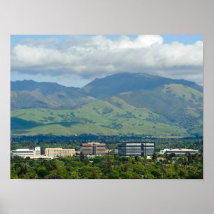 Mt. Diablo och Downtown Concord Poster