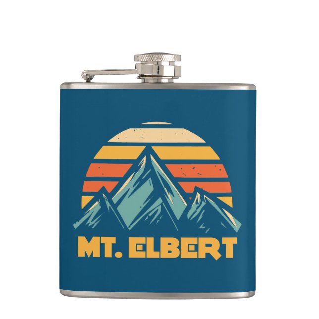 Mt. Elbert Colorado Retro Turkos Fickplunta (Framsidan)