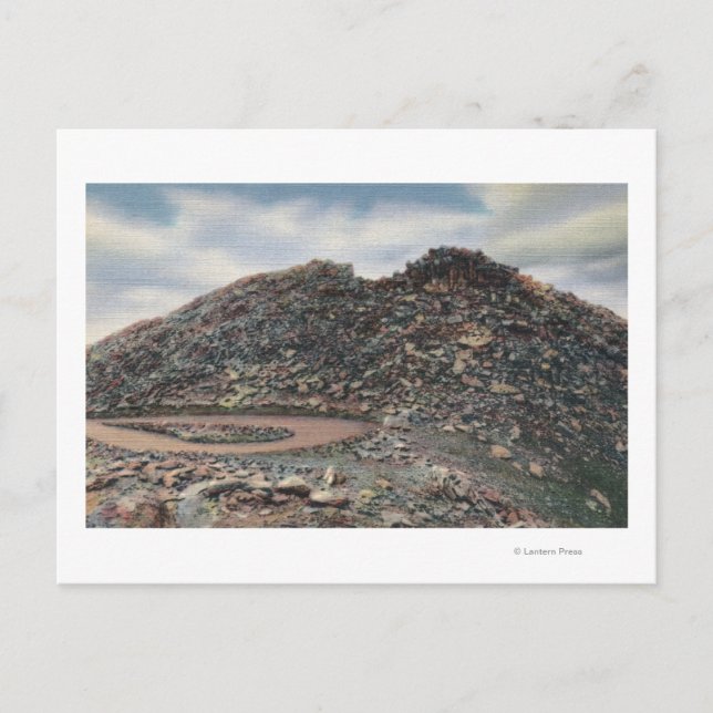 Mt. Evans, Colorado-toppmötet ViewMt. Evans, CO Vykort (Framsida)