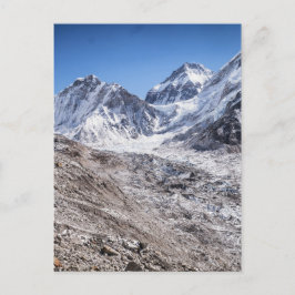 Mt Everest & Base Camp i Snowy Himalayan Mountain Vykort