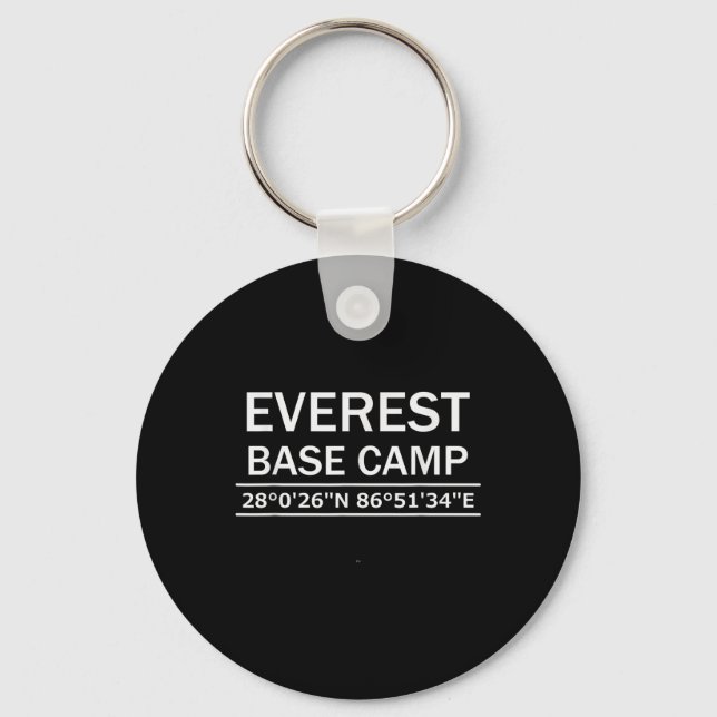 Mt Everest Base Camp Koordinater  Nyckelring (Framsida)