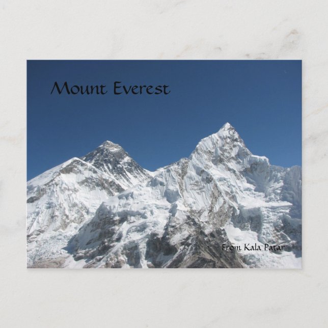 Mt Everest från Kala Patar Postcard Vykort (Framsida)