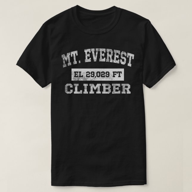 Mt Everest Kliberhöjden 29029 Ft Distress T Shirt (Design framsida)