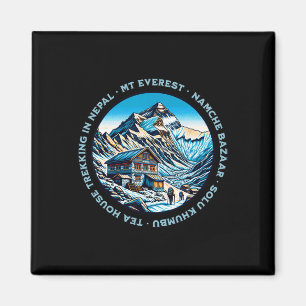 Mt Everest Namche Bazaar tehus vandring Nepal Magnet