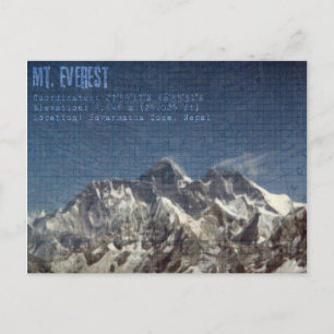 Mt Everest-vykort Vykort