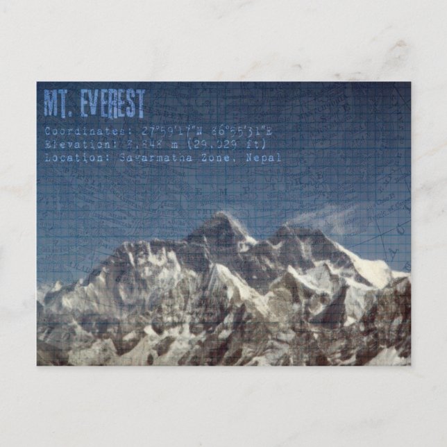 Mt Everest-vykort Vykort (Framsida)