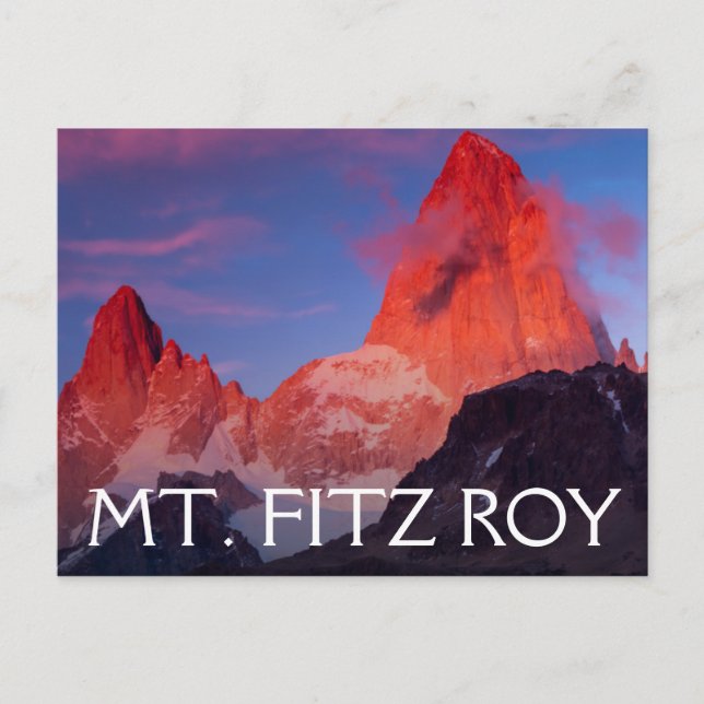 Mt Fitz Roy Vykort (Framsida)