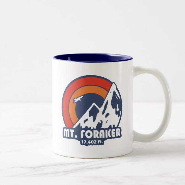 Mt. Foraker Alaska Sol Eagle Två-Tonad Mugg (Höger)