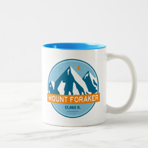 Mt. Foraker Alaska Stars Måne Två-Tonad Mugg
