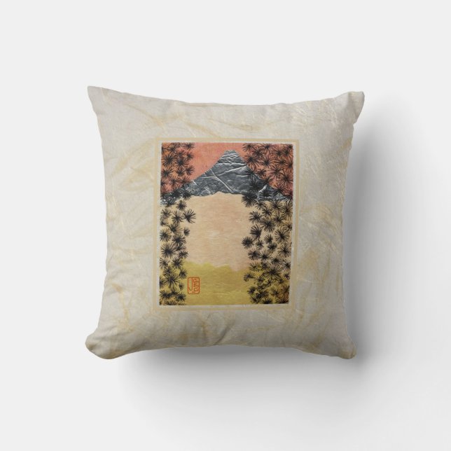 Mt. Fuji 16" x 16" Kudde (Framsida)