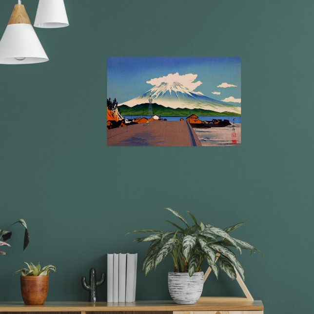 Mt. Fuji från en väg Tokuriki Tomikichiro 1941 Poster (Vardagsrum 1)