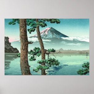 Mt Fuji från Sjö Kawaguchi av Tsuchiya Koitsu Poster
